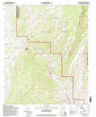 United States Geological Survey Montoya Butte, NM (1995, 24000-Scale) digital map