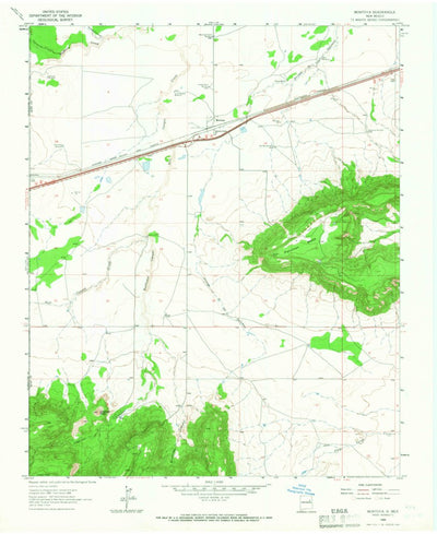 United States Geological Survey Montoya, NM (1964, 24000-Scale) digital map