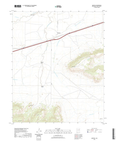 United States Geological Survey Montoya, NM (2020, 24000-Scale) digital map