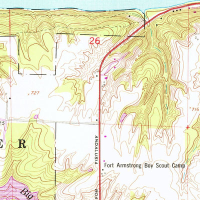 United States Geological Survey Montpelier, IA-IL (1953, 24000-Scale) digital map