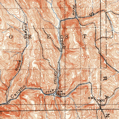 United States Geological Survey Montpelier, ID-WY-UT (1909, 125000-Scale) digital map