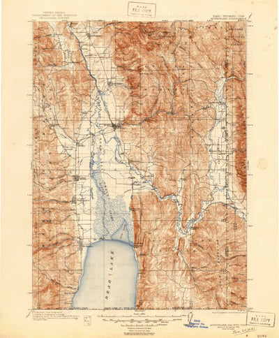 United States Geological Survey Montpelier, ID-WY-UT (1911, 125000-Scale) digital map
