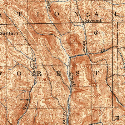 United States Geological Survey Montpelier, ID-WY-UT (1911, 125000-Scale) digital map