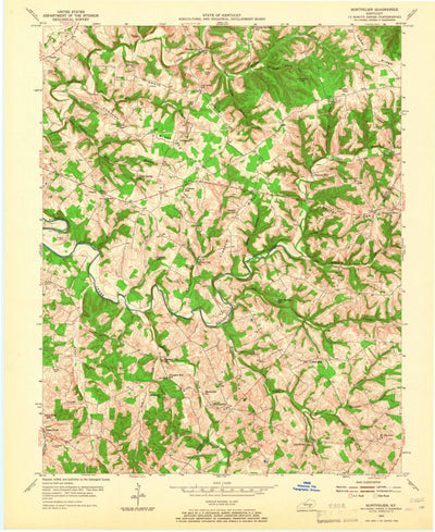 United States Geological Survey Montpelier, KY (1953, 24000-Scale) digital map