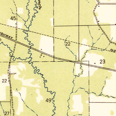 United States Geological Survey Montpelier, LA (1942, 31680-Scale) digital map