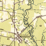 United States Geological Survey Montpelier, LA (1942, 31680-Scale) digital map