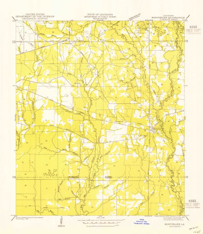 United States Geological Survey Montpelier, LA (1954, 31680-Scale) digital map