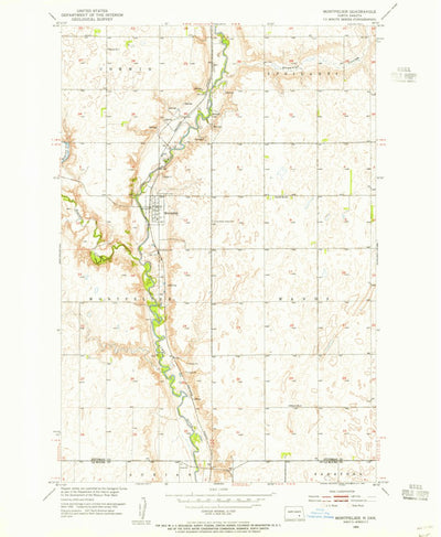 United States Geological Survey Montpelier, ND (1953, 24000-Scale) digital map