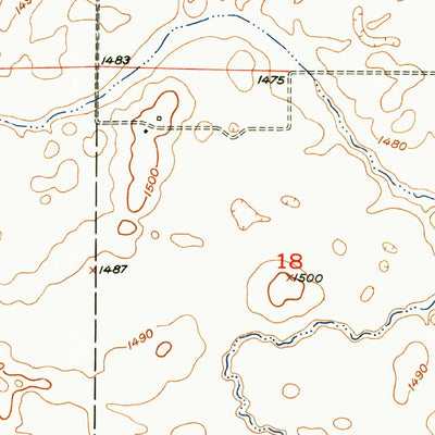 United States Geological Survey Montpelier NW, ND (1953, 24000-Scale) digital map