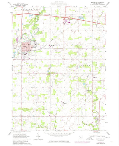 United States Geological Survey Montpelier, OH (1961, 24000-Scale) digital map