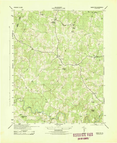 United States Geological Survey Montpelier, VA (1943, 31680-Scale) digital map