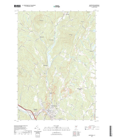 United States Geological Survey Montpelier, VT (2021, 24000-Scale) digital map