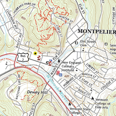United States Geological Survey Montpelier, VT (2021, 24000-Scale) digital map