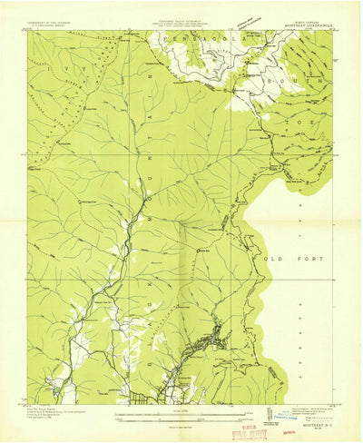 United States Geological Survey Montreat, NC (1935, 24000-Scale) digital map