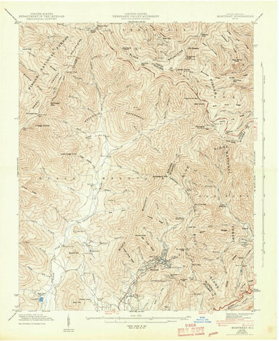 United States Geological Survey Montreat, NC (1943, 24000-Scale) digital map