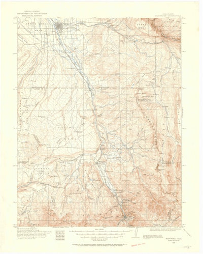 United States Geological Survey Montrose, CO (1909, 125000-Scale) digital map