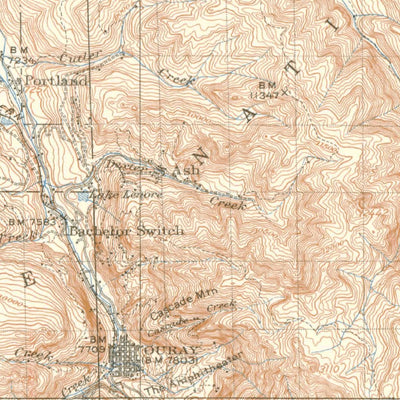 United States Geological Survey Montrose, CO (1909, 125000-Scale) digital map
