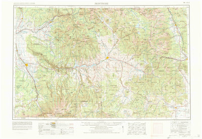 United States Geological Survey Montrose, CO (1956, 250000-Scale) digital map