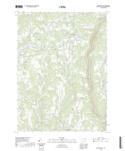 United States Geological Survey Montrose East, PA (2023, 24000-Scale) digital map