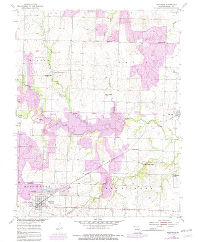 United States Geological Survey Montrose, MO (1953, 24000-Scale) digital map