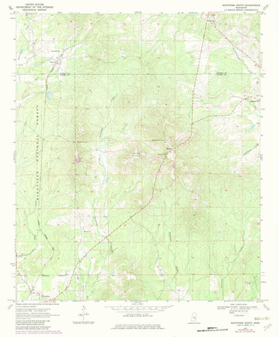 United States Geological Survey Montrose North, MS (1970, 24000-Scale) digital map