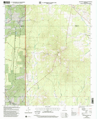 United States Geological Survey Montrose North, MS (2000, 24000-Scale) digital map