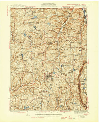 United States Geological Survey Montrose, PA-NY (1945, 62500-Scale) digital map