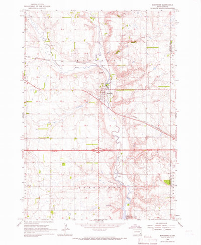 United States Geological Survey Montrose, SD (1964, 24000-Scale) digital map