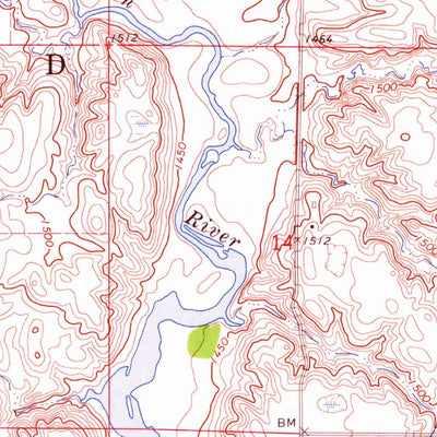 United States Geological Survey Montrose, SD (1964, 24000-Scale) digital map