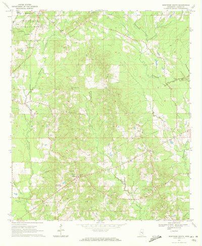 United States Geological Survey Montrose South, MS (1970, 24000-Scale) digital map