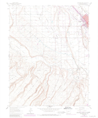 United States Geological Survey Montrose West, CO (1962, 24000-Scale) digital map