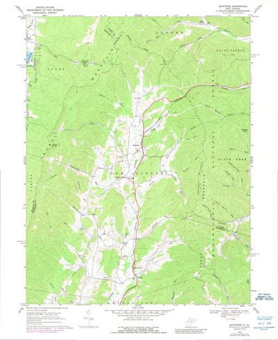 United States Geological Survey Montrose, WV (1969, 24000-Scale) digital map