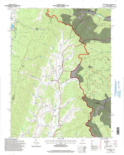 United States Geological Survey Montrose, WV (1995, 24000-Scale) digital map