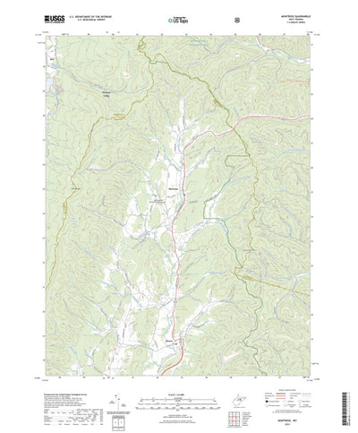 United States Geological Survey Montrose, WV (2023, 24000-Scale) digital map