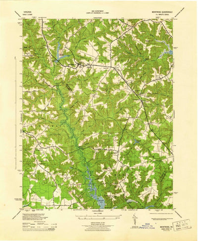United States Geological Survey Montross, VA (1944, 31680-Scale) digital map