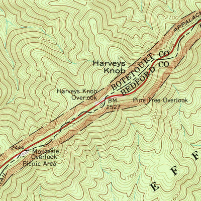 United States Geological Survey Montvale, VA (1967, 24000-Scale) digital map