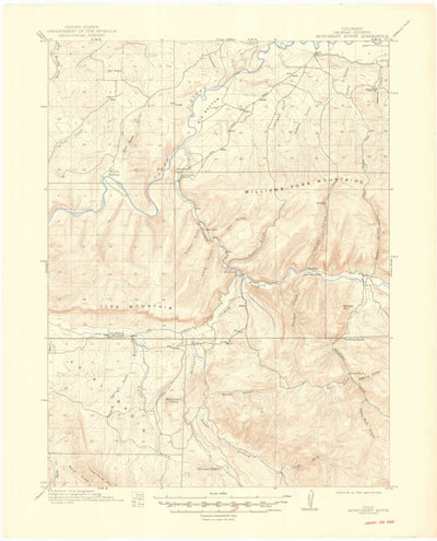United States Geological Survey Monument Butte, CO (1915, 62500-Scale) digital map