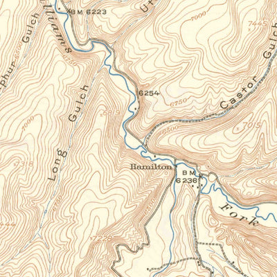 United States Geological Survey Monument Butte, CO (1915, 62500-Scale) digital map