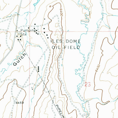 United States Geological Survey Monument Butte, CO (1966, 24000-Scale) digital map