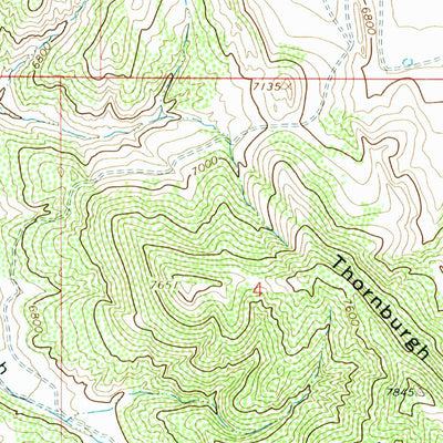 United States Geological Survey Monument Butte, CO (1966, 24000-Scale) digital map