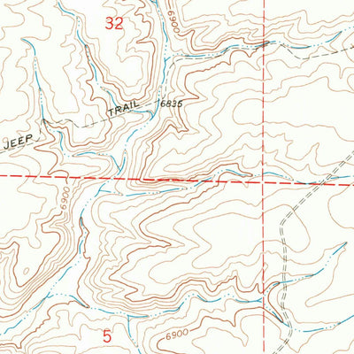 United States Geological Survey Monument Butte, WY (1968, 24000-Scale) digital map