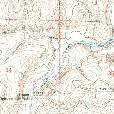 United States Geological Survey Monument Butte, WY (1968, 24000-Scale) digital map
