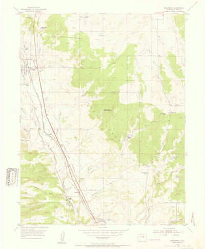 United States Geological Survey Monument, CO (1954, 24000-Scale) digital map