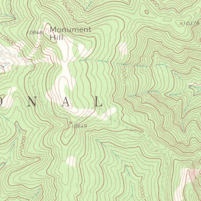 United States Geological Survey Monument Hill, CO (1963, 24000-Scale) digital map