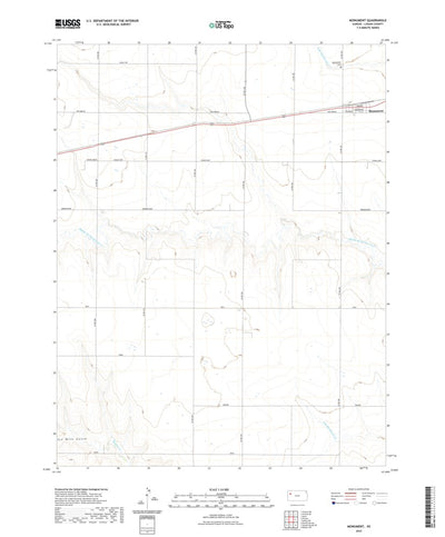 United States Geological Survey Monument, KS (2022, 24000-Scale) digital map
