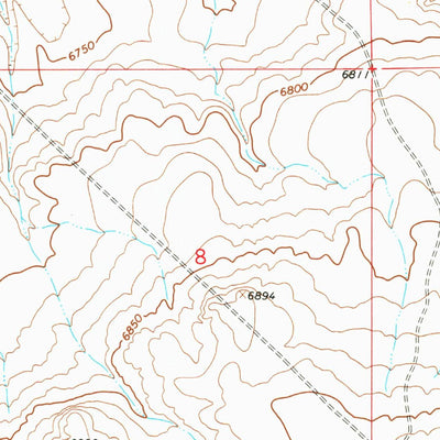 United States Geological Survey Monument Lake, WY (1966, 24000-Scale) digital map