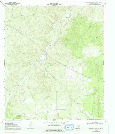 United States Geological Survey Monument Mountain SE, TX (1967, 24000-Scale) digital map