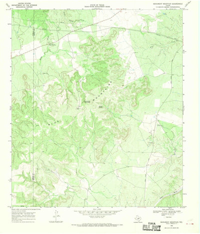 United States Geological Survey Monument Mountain, TX (1968, 24000-Scale) digital map