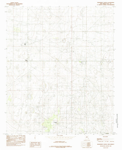 United States Geological Survey Monument North, NM (1985, 24000-Scale) digital map