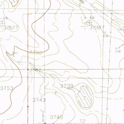 United States Geological Survey Monument North, NM (1985, 24000-Scale) digital map